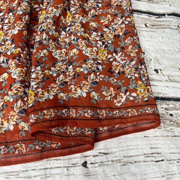 Max Studio Floral Print Casual A-Line Skirt Size S - Picture 9 of 10